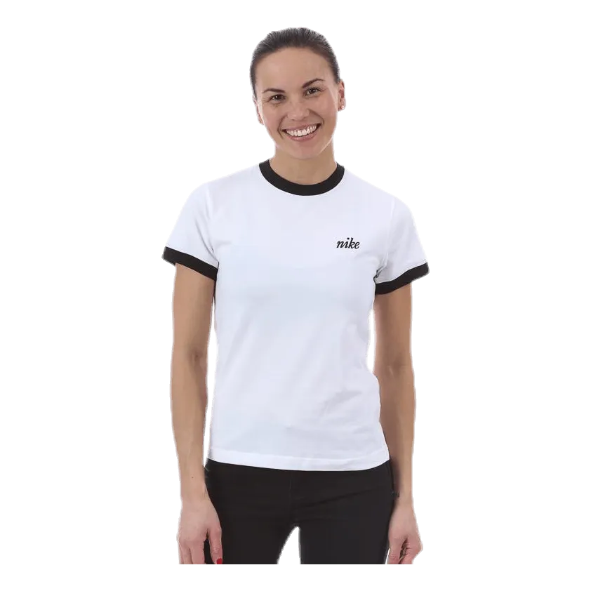 Nike NSW SS Top Ringer White/Black
