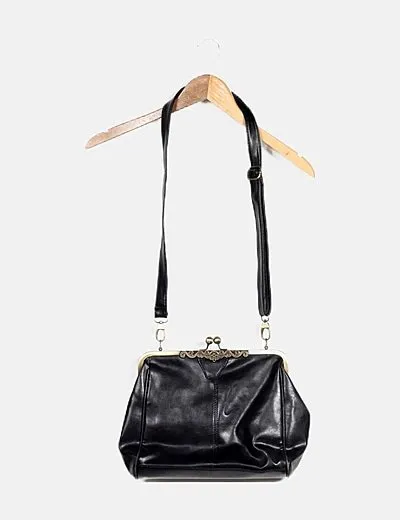 NoName Bolso negro encerado