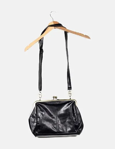 NoName Bolso negro encerado