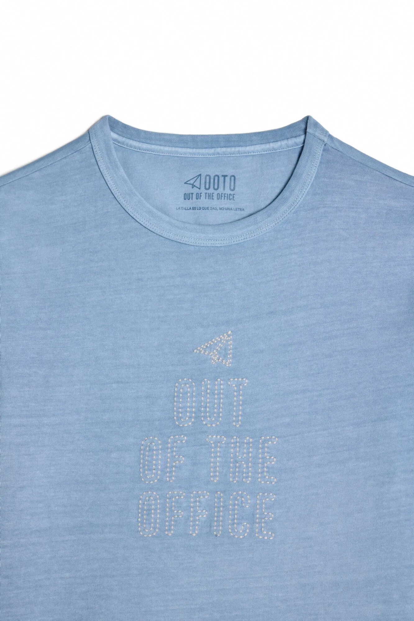 OOTO Camiseta bordado avión OOTO