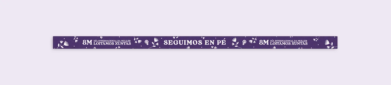 Pack 10 pulseras 8M 2023 | Seguimos en pé, loitamos xuntas.