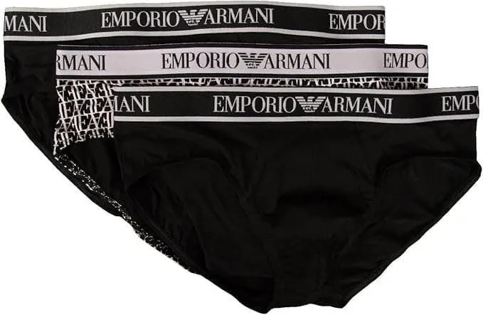 Pack 3 slips Emporio Armani 112132 4R717 35421 nero/nero/nero