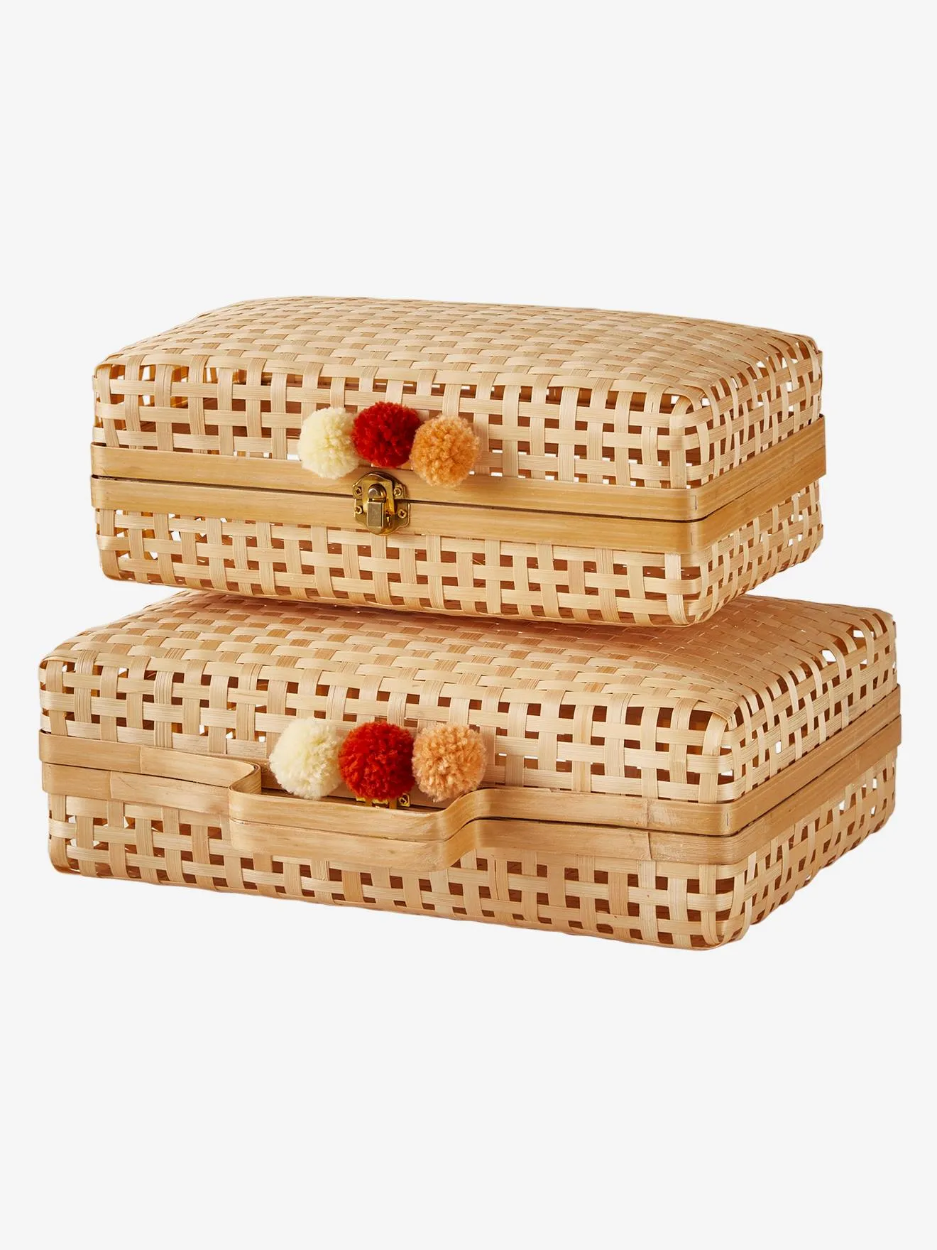 Pack de 2 maletines de bambú