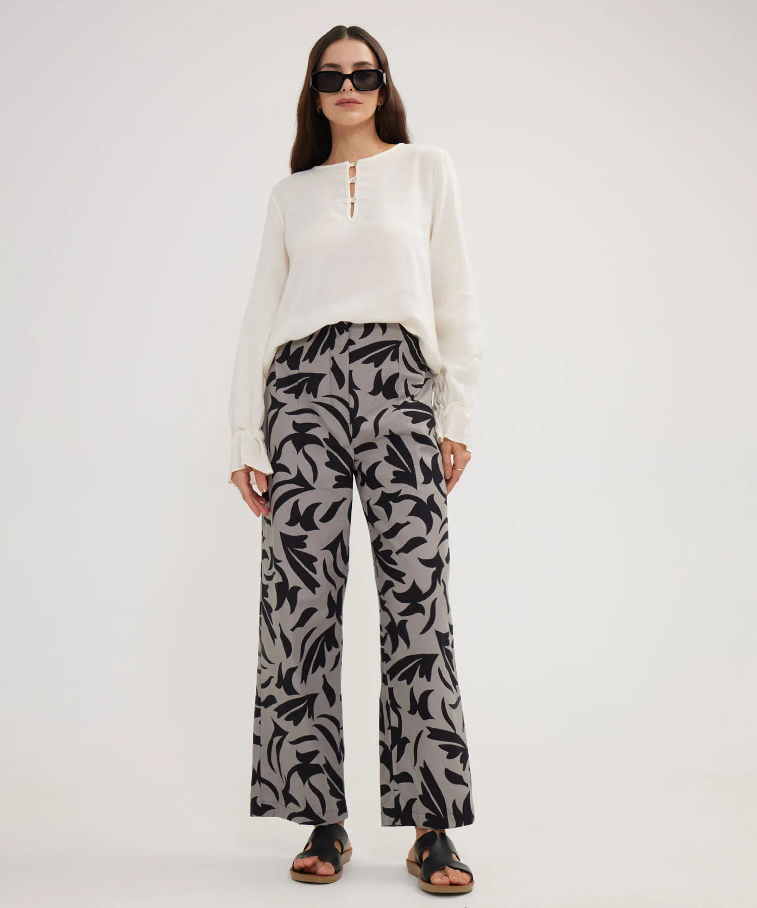 PANTAL&OACUTE;N FLUIDO ESTAMPADO