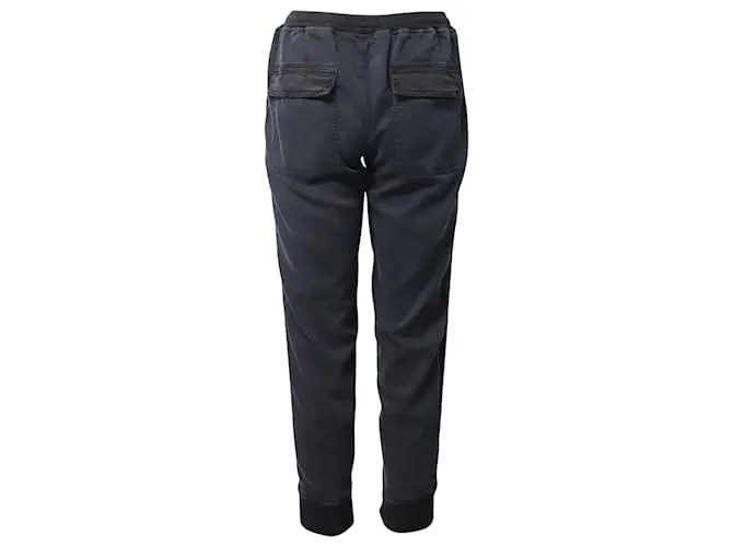 Pantalón con cordón Ba&sh de lyocell negro 