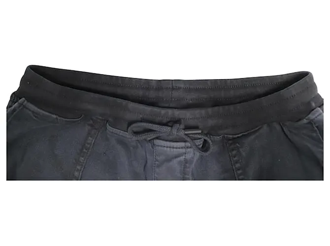 Pantalón con cordón Ba&sh de lyocell negro 