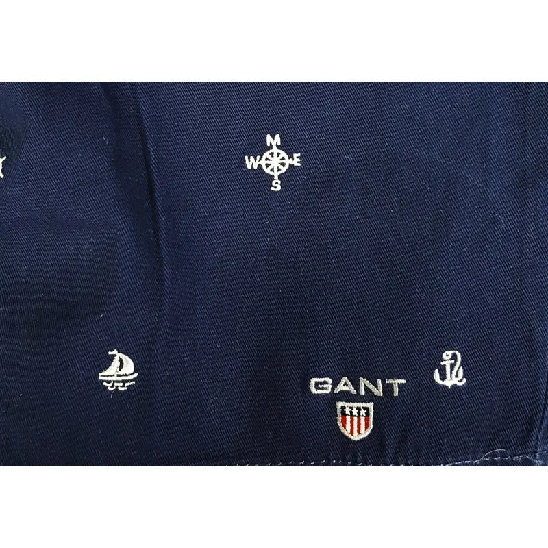 Pantalón Corto de Sarga Gant Hombre Azul Marino Ref.3354