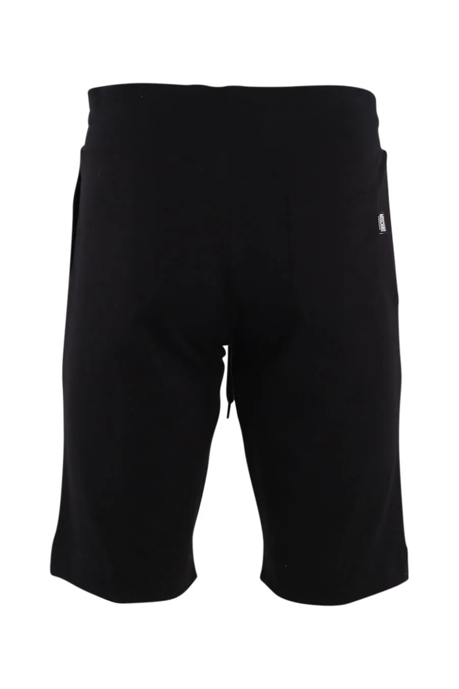 Pantalón corto negro con logo 