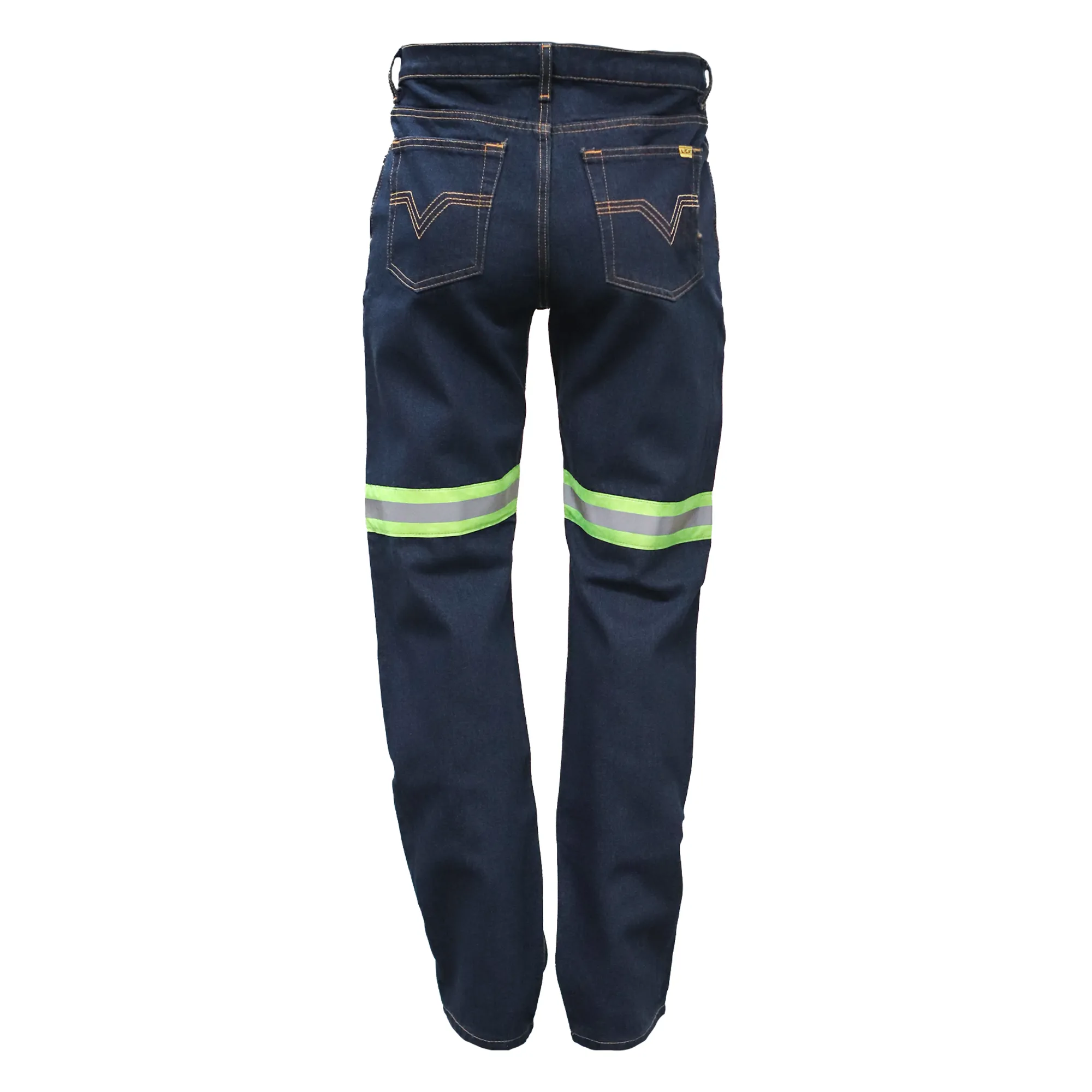 PANTALóN DE MEZCLILLA CON REFLEJANTE MOD. PANTDENIMR MARCA LICA