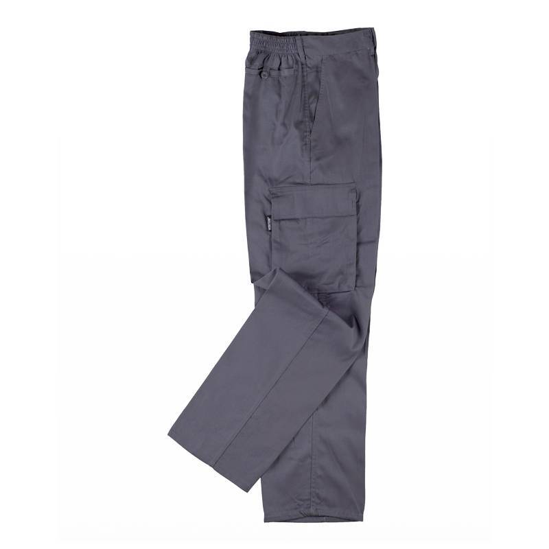 Pantalón. Elástico en cintura, multibolsillos: dos bolsos laterales en perneras