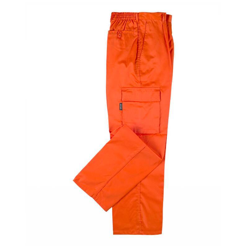 Pantalón. Elástico en cintura, multibolsillos: dos bolsos laterales en perneras