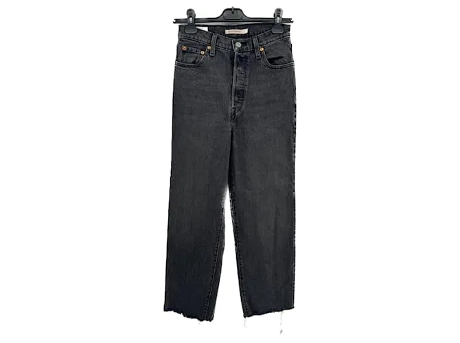 Pantalón LEVI'S T.US 26 Algodón Gris 