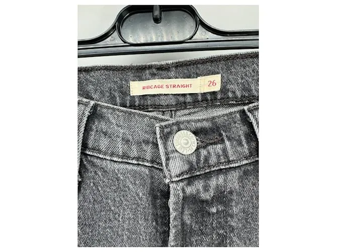 Pantalón LEVI'S T.US 26 Algodón Gris 