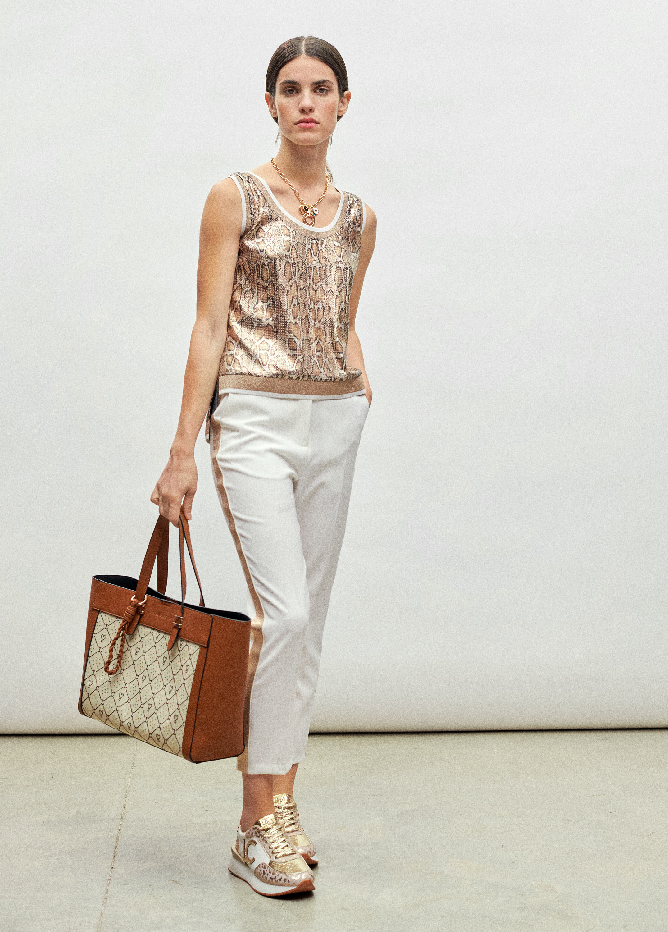 Pantalón lurex lateral Lola Casademunt