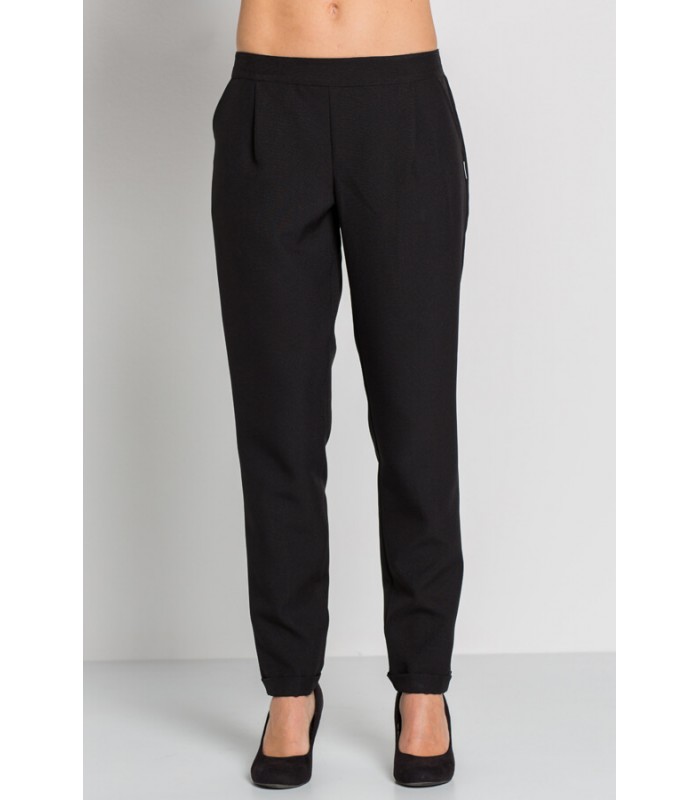 Pantalón para peluqueras negro con dobladillo