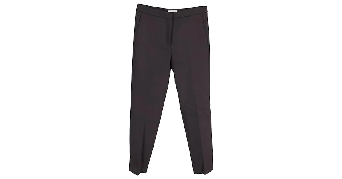 Pantalón sastre Sandro Paris de viscosa negra Negro 