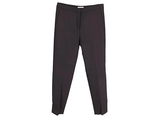 Pantalón sastre Sandro Paris de viscosa negra Negro 