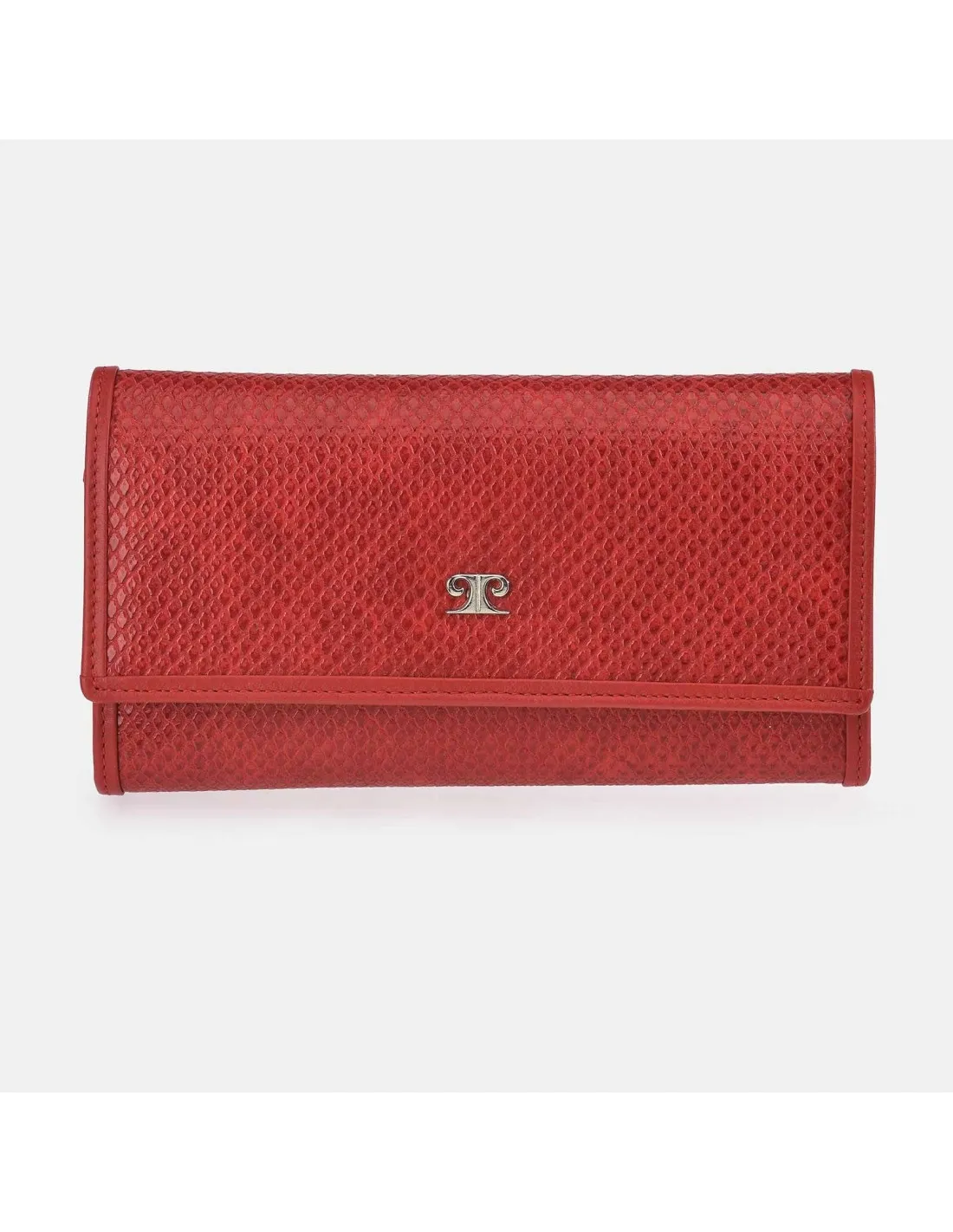 PIERRE CARDIN Monedero Billetero Solapa Grande Mujer Serpiente