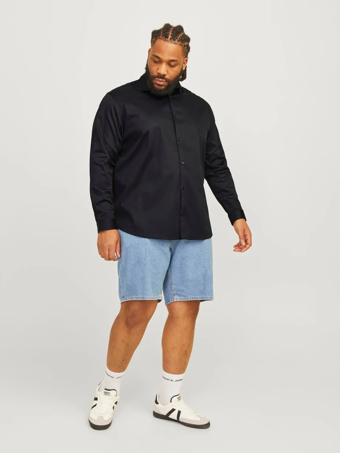 Plus Camisa Corte loose | Negro | Jack & Jones®