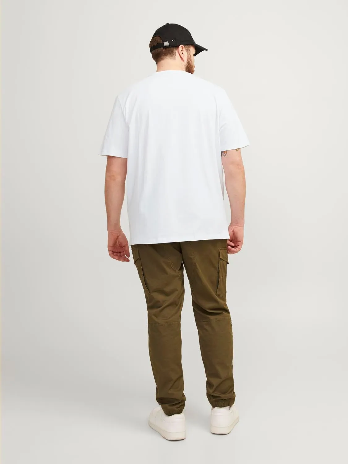 Plus Camiseta Liso | Blanco | Jack & Jones®