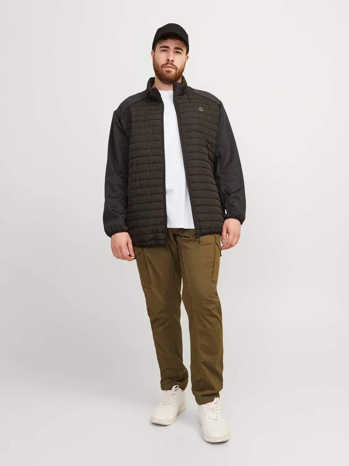 Plus Camiseta Liso | Blanco | Jack & Jones®