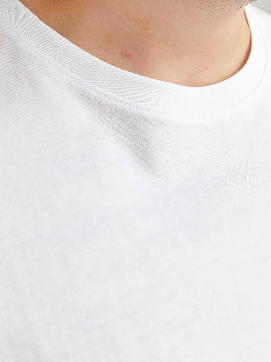 Plus Camiseta Liso | Blanco | Jack & Jones®