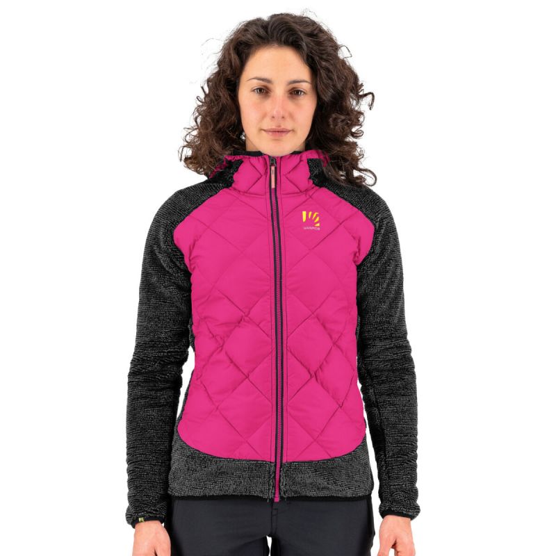 Polar híbrido para mujer Karpos Marmarole (CABARET/NEGRO)