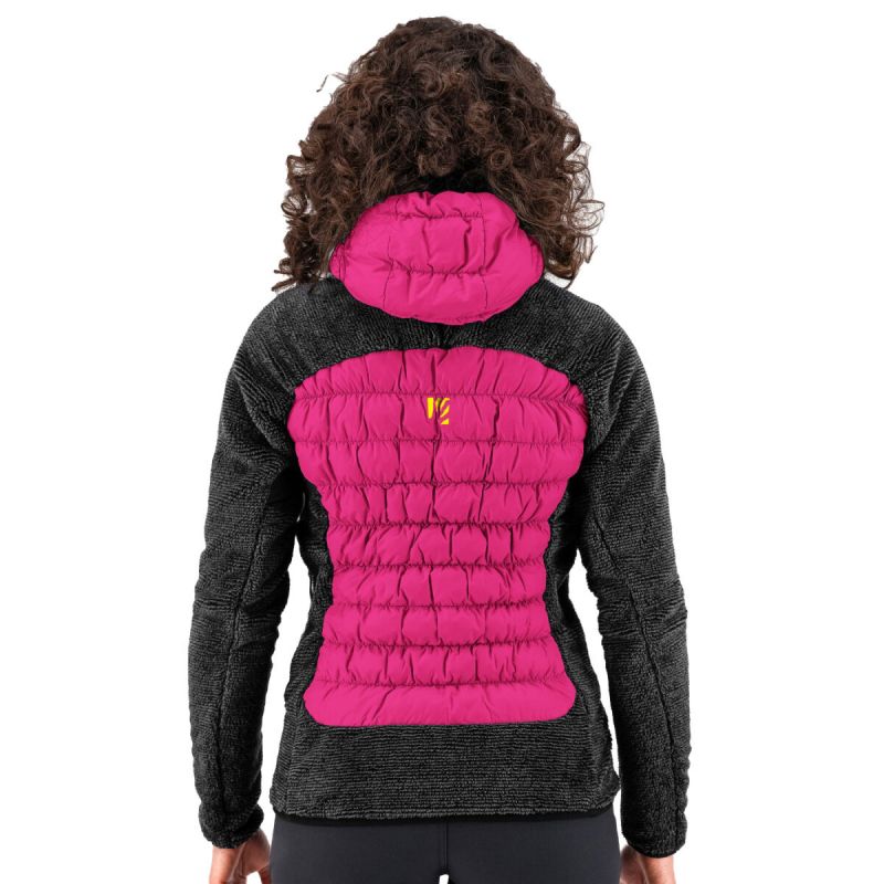 Polar híbrido para mujer Karpos Marmarole (CABARET/NEGRO)