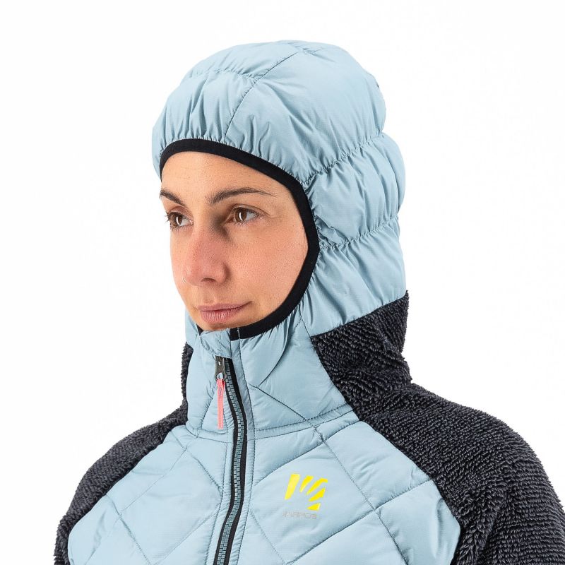 Polar híbrido para mujer Karpos Marmarole (DUSTY BLUE/BLACK)