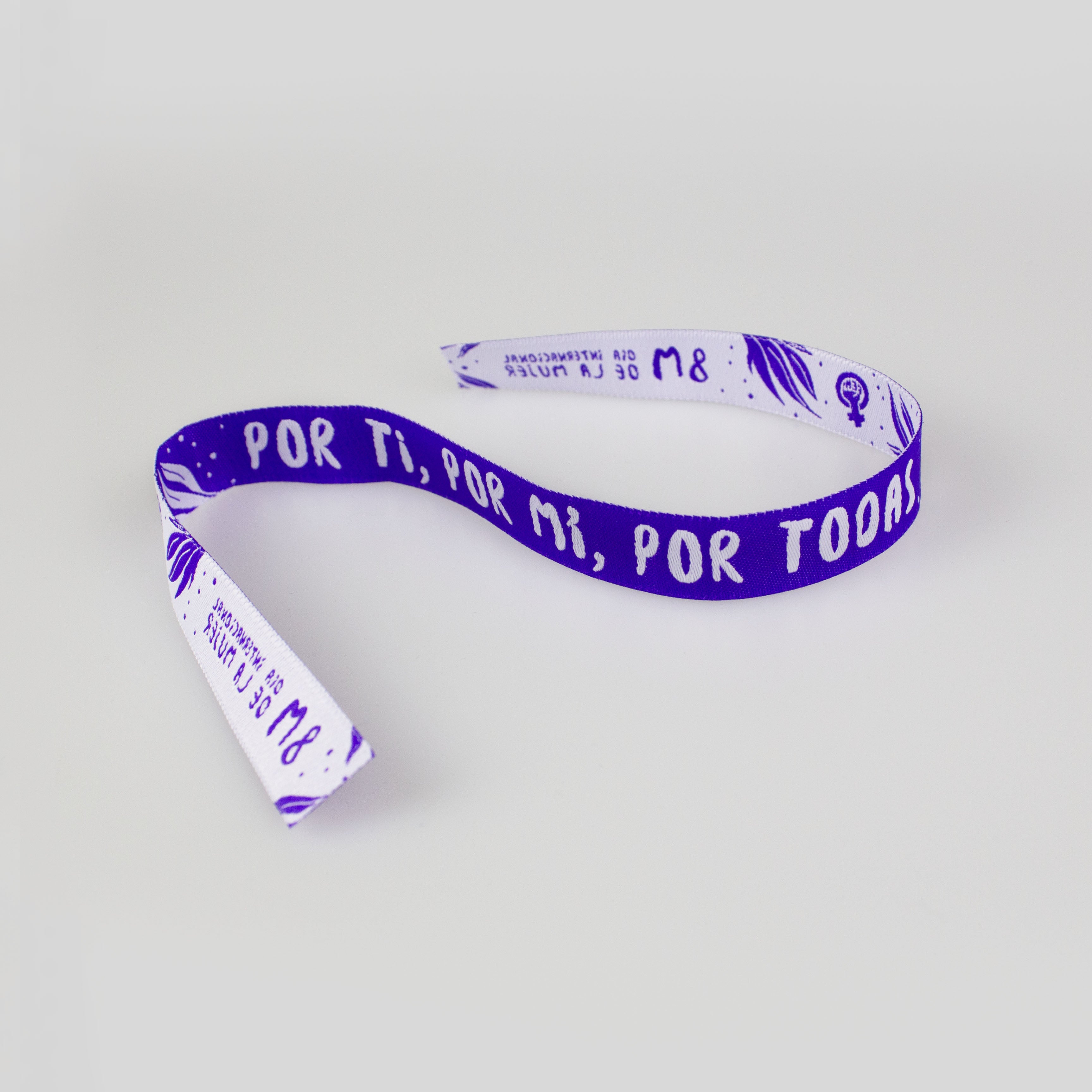 Por ti, por mí, por todas Pack 10 pulseras de tela
