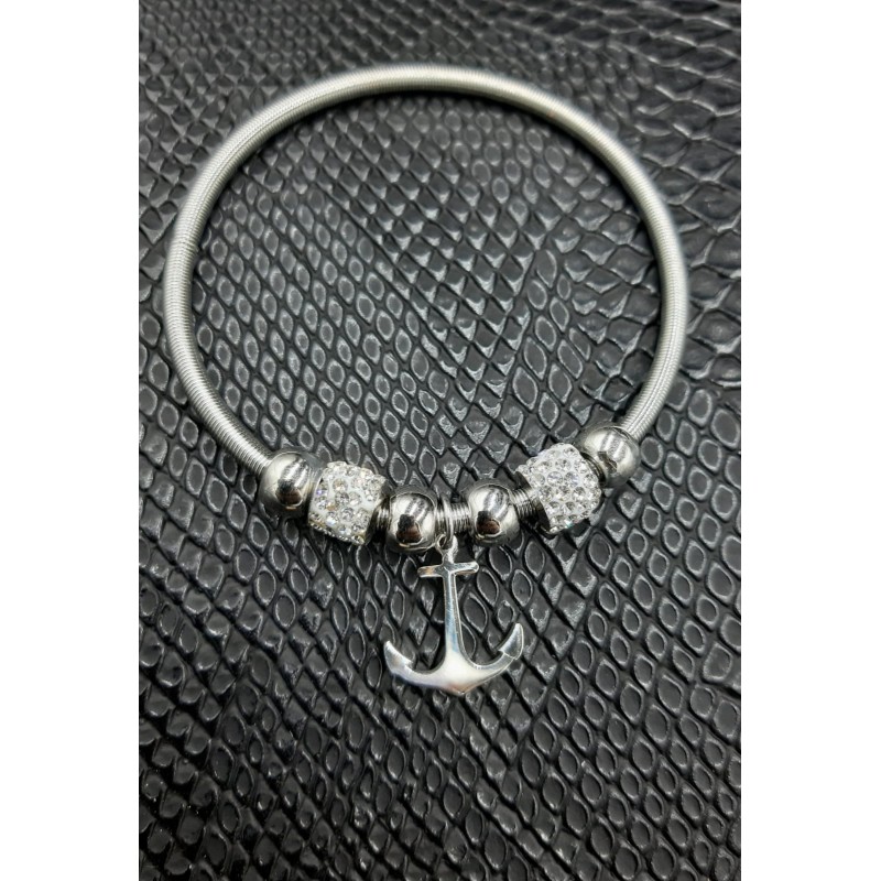 PULSERA DE ACERO  ESTILO PANDORA