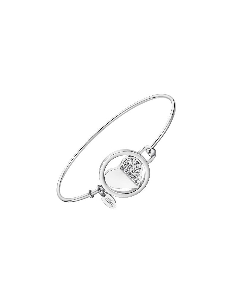Pulsera Lotus Style Plateada Corazón LS2014