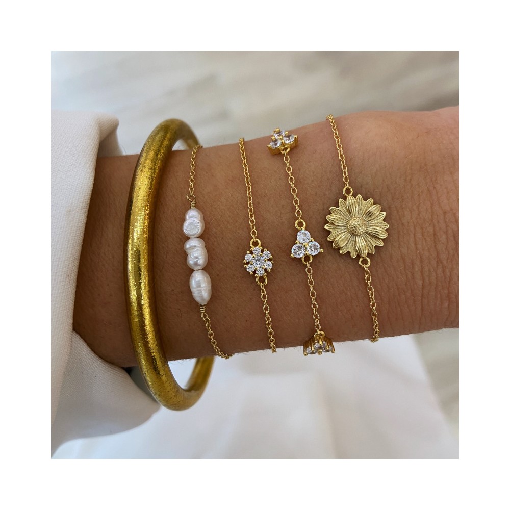 Pulsera Pan de Oro Dorada