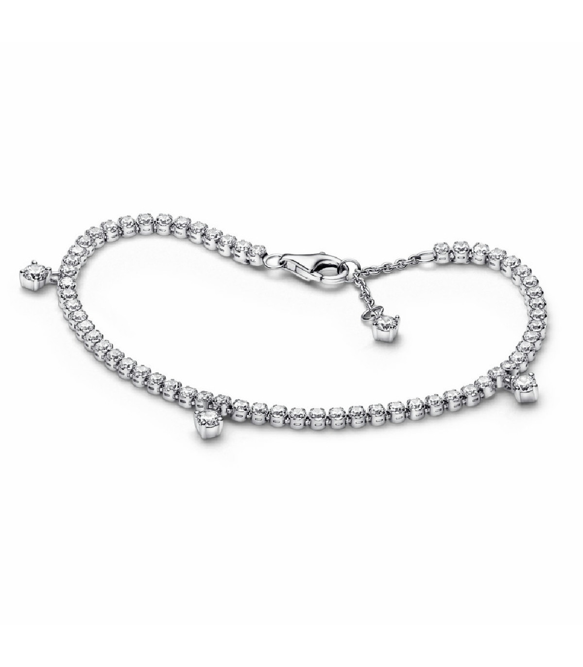 PULSERA PANDORA TENIS GOTAS BRILLANTES  592401C01