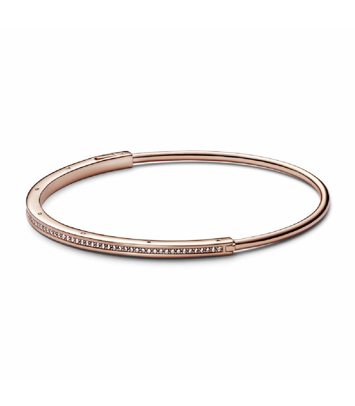 PULSERA RíGIDA PANDORA ROSE SIGNATURE ID PAVé  582313C01