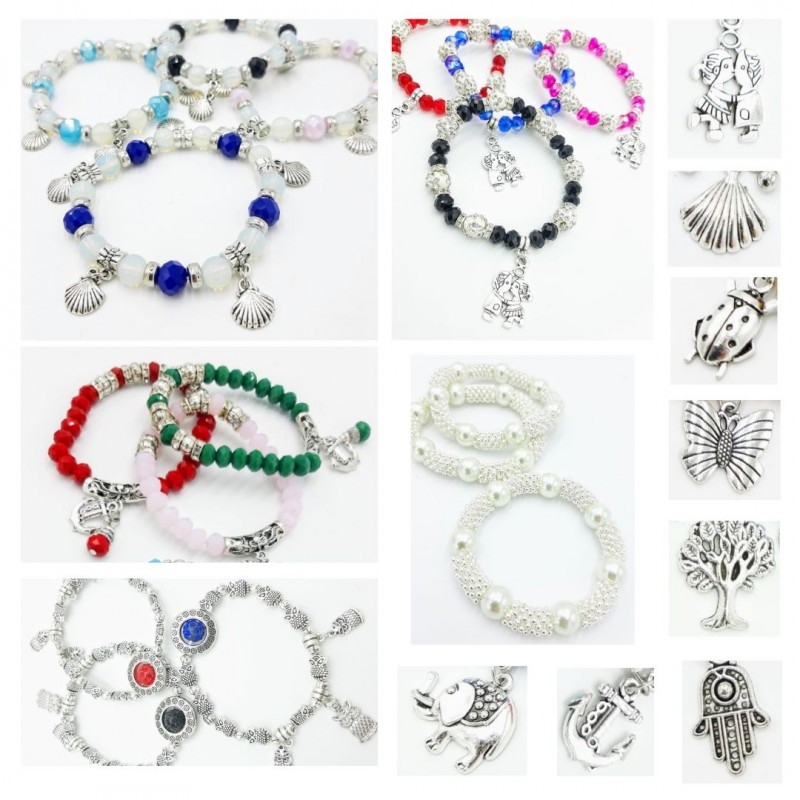 Pulseras de color 100 unidades