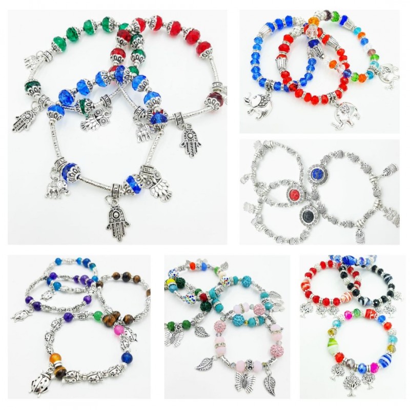 Pulseras de color 100 unidades