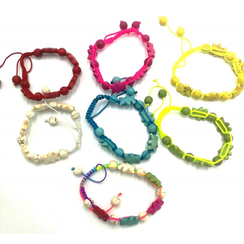 PULSERAS DE HILO CON PERLAS DE CRISTAL  MAYORISTA ONLINE
