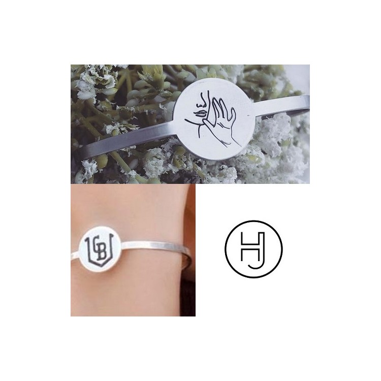 Pulseras de plata personalizadas