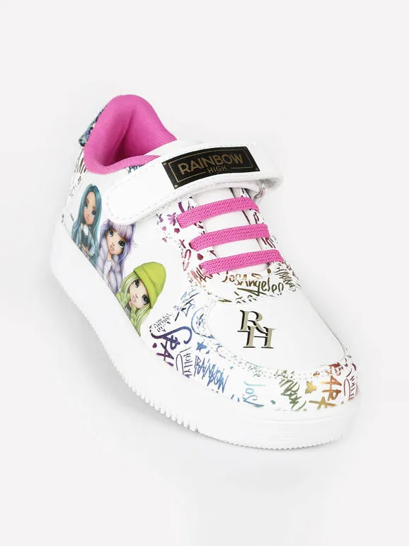 Rainbow Zapatillas para niñas con lágrima
