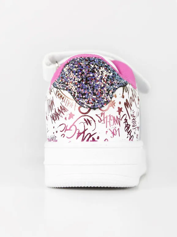 Rainbow Zapatillas para niñas con lágrima