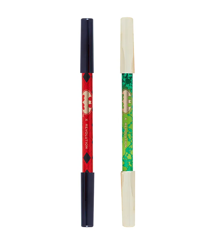 REVOLUTION  *DC POISON IVY & HARLEY QUINN*  SET DE DELINEADORES DE OJOS DUALENDED