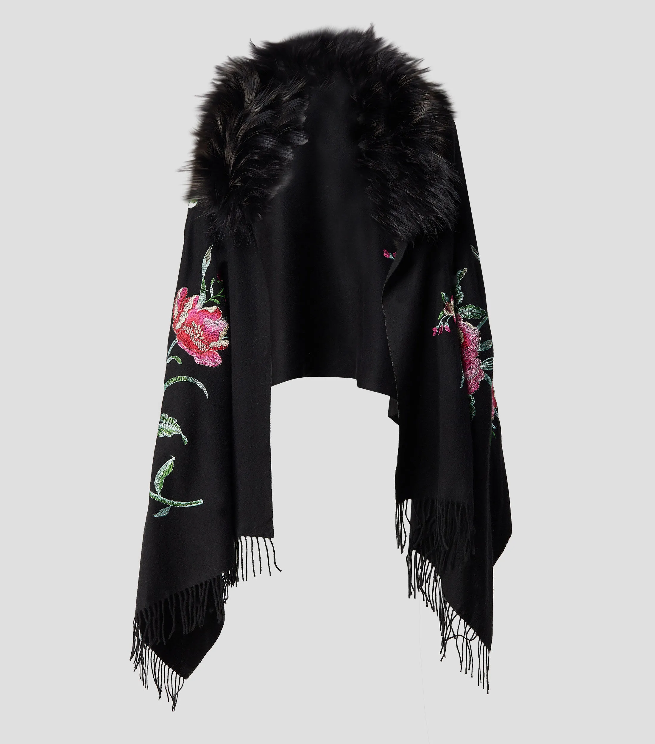 Riva Capa con bordado floral Mujer