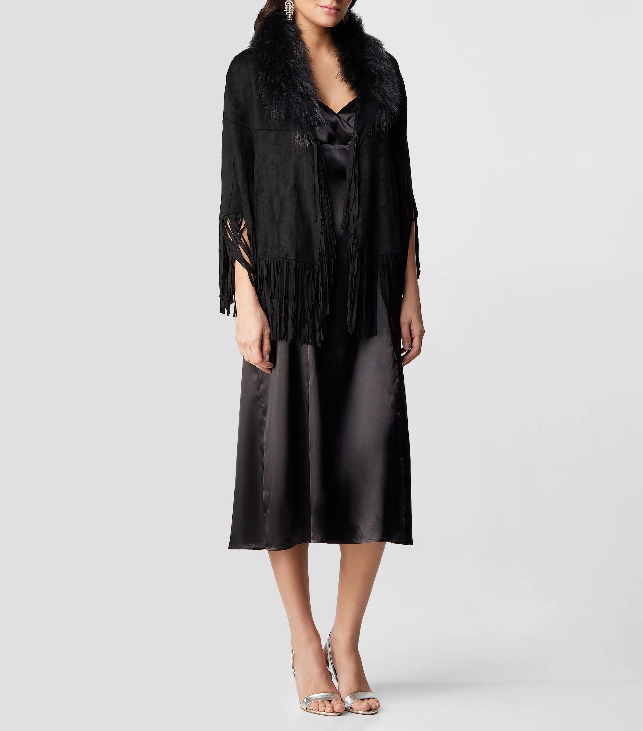 Riva Capa Pelo de zorro Mujer