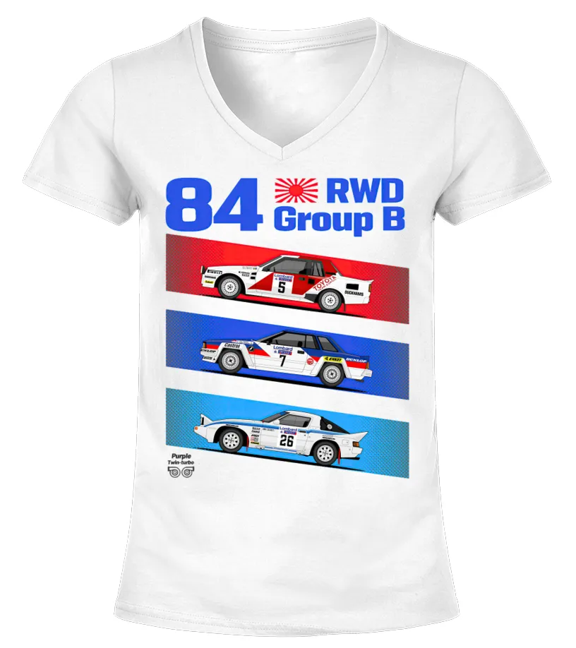 RWD japanese group B  Camiseta cuello pico Mujer