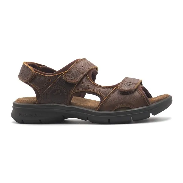 Sandalia Panamá Jack Salton Basics C4 Grass Cuero Hombre