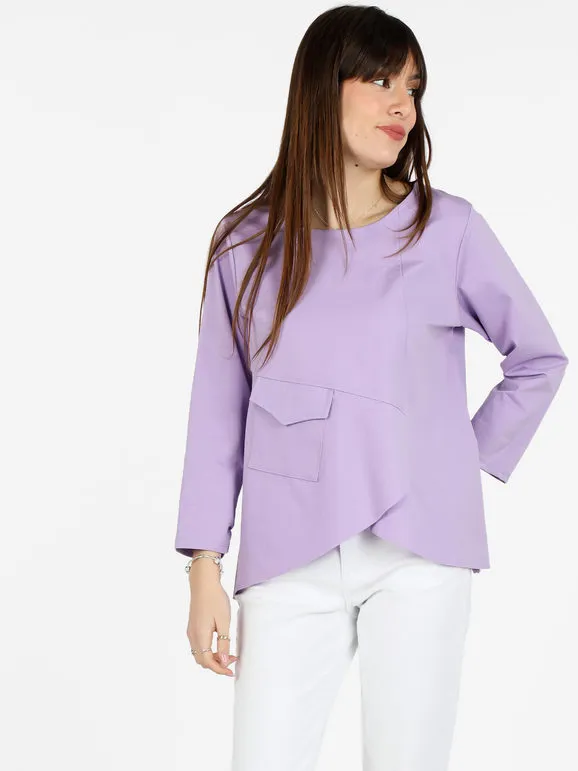 Solada Camiseta mujer oversize con bolsillo