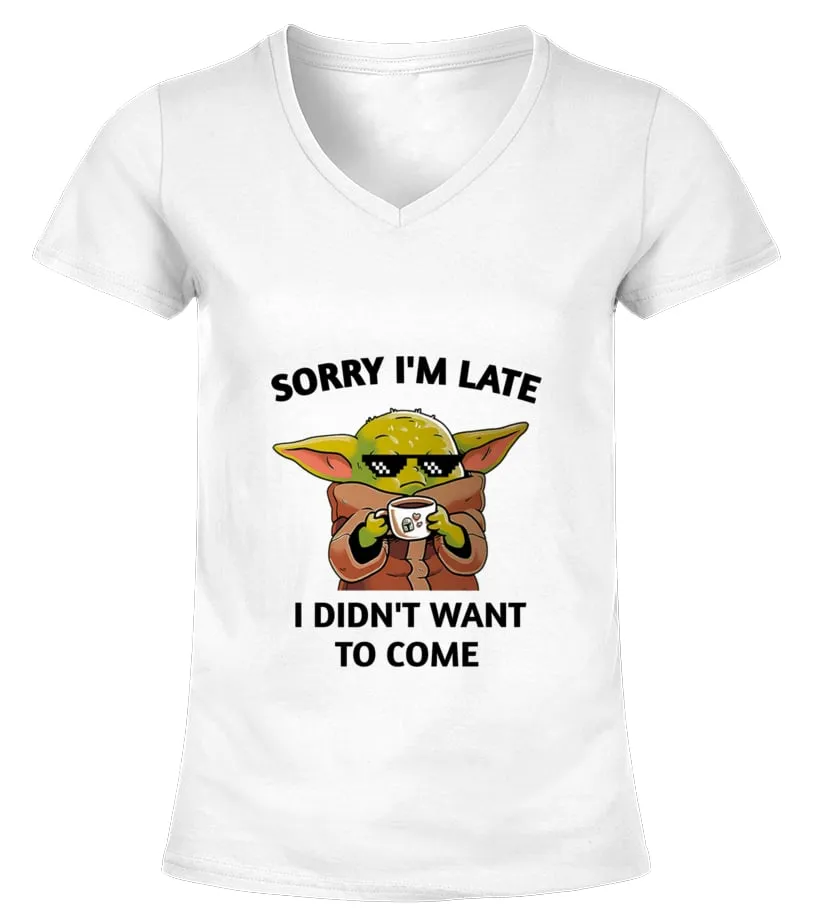 SORRY I'M LATE Camiseta cuello pico Mujer