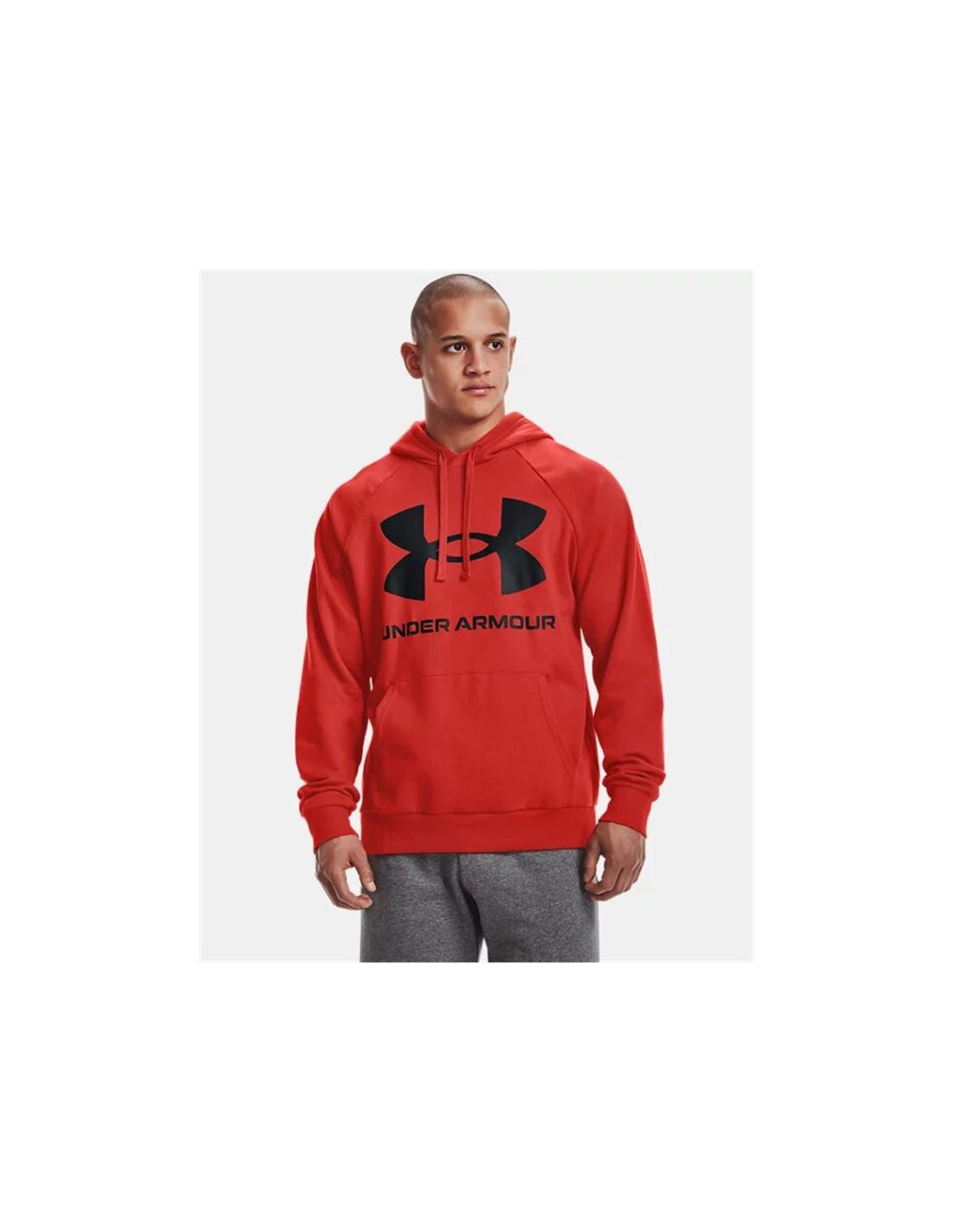 Sudadera con capucha Under Armour Fleece Rival Big Logo M Radiant Red