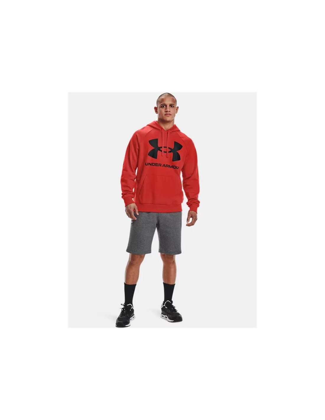 Sudadera con capucha Under Armour Fleece Rival Big Logo M Radiant Red